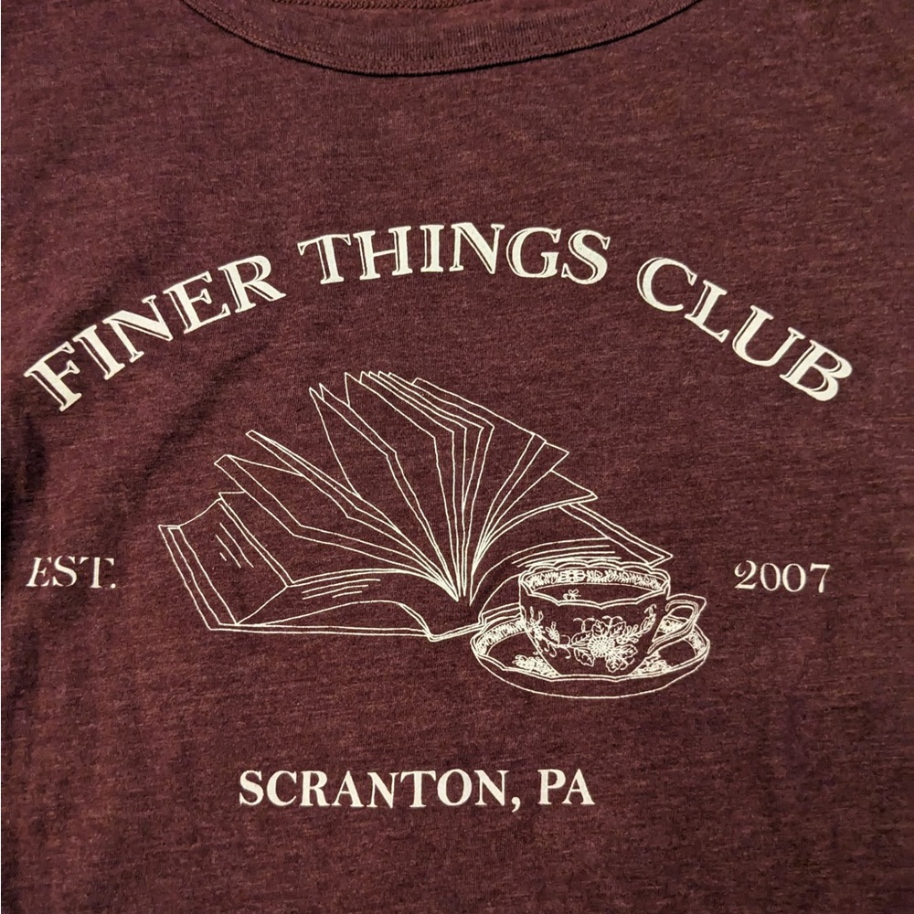 Torrid Maroon The Office Finer Things Club Size 2 Tee